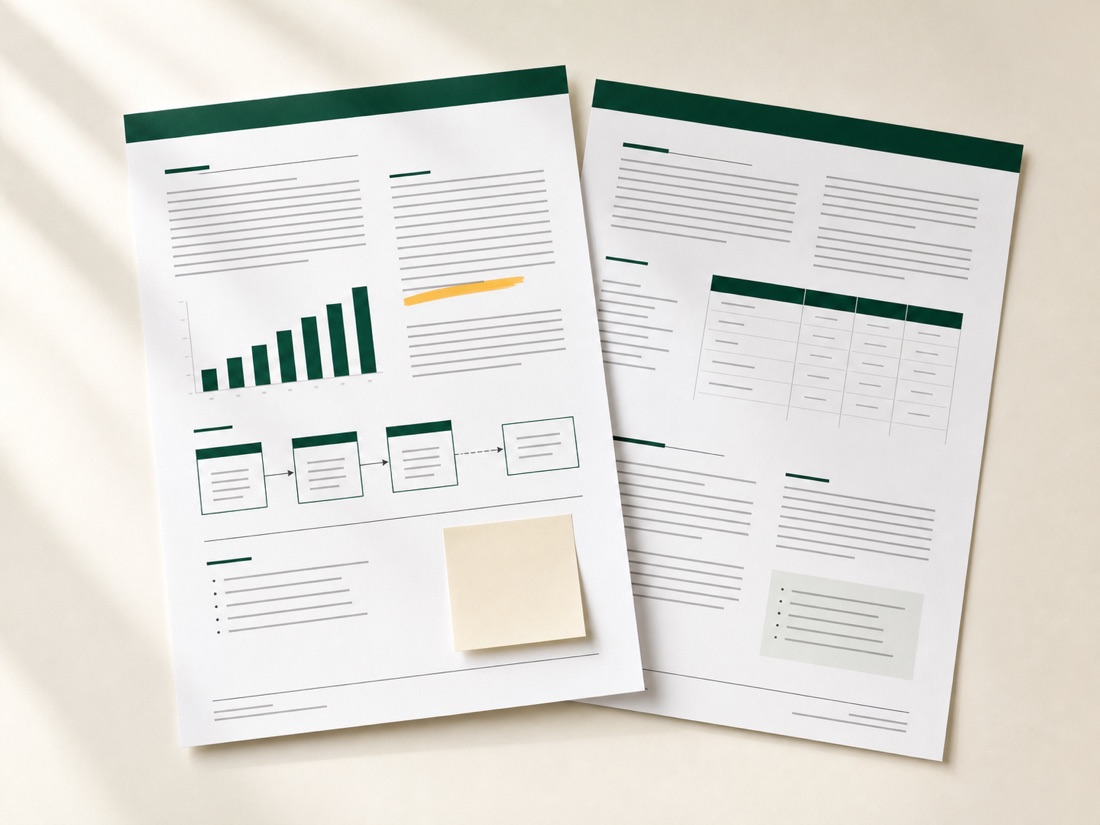 A redacted sample spread from a completed workflow audit